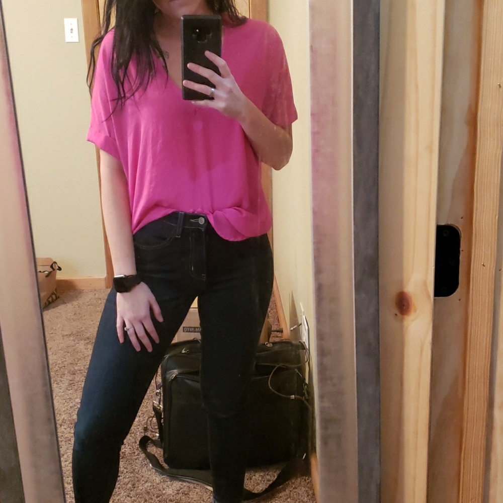 Pink top from Francescas. EVERYTHING must go